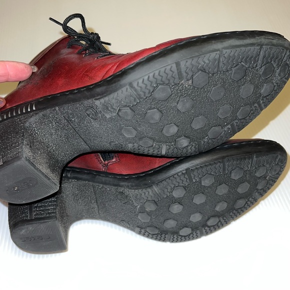 Rieker Women’s Antistress Red Leather Ankle Booties. Sz 6/37EU - Picture 12 of 14